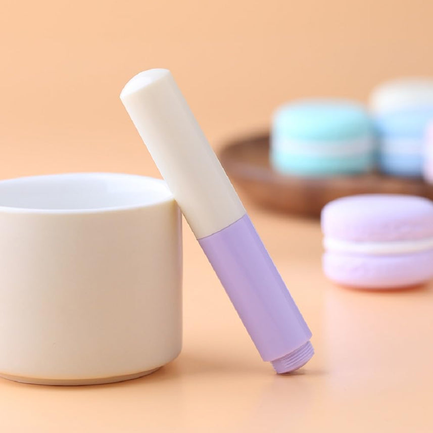 Moonman Wancai Mini Fountain Pen – Extra Fine Nib, Light Purple Acrylic, Pocket-Sized Eyedropper Pen