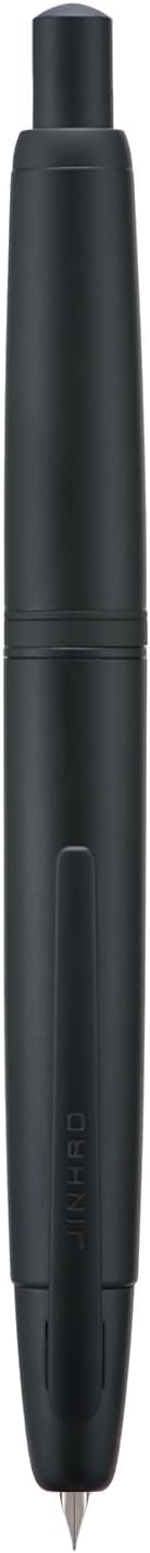Jinhao 10 Capless Fountain Pen with Box,Retractable Fine Nib with Ink Converter Set (Silver Clip)