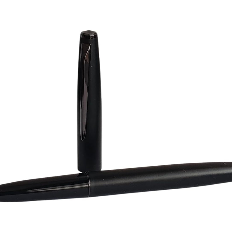 Jinhao 911 Matt Black Fountain Pen – Extra Fine Nib, Metal Body, Classic Design with Black Trim & Converter