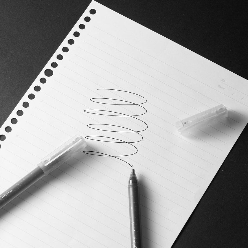 Kaco | Gel Pens | 0.5mm | Black Ink | Jumbo Starlight