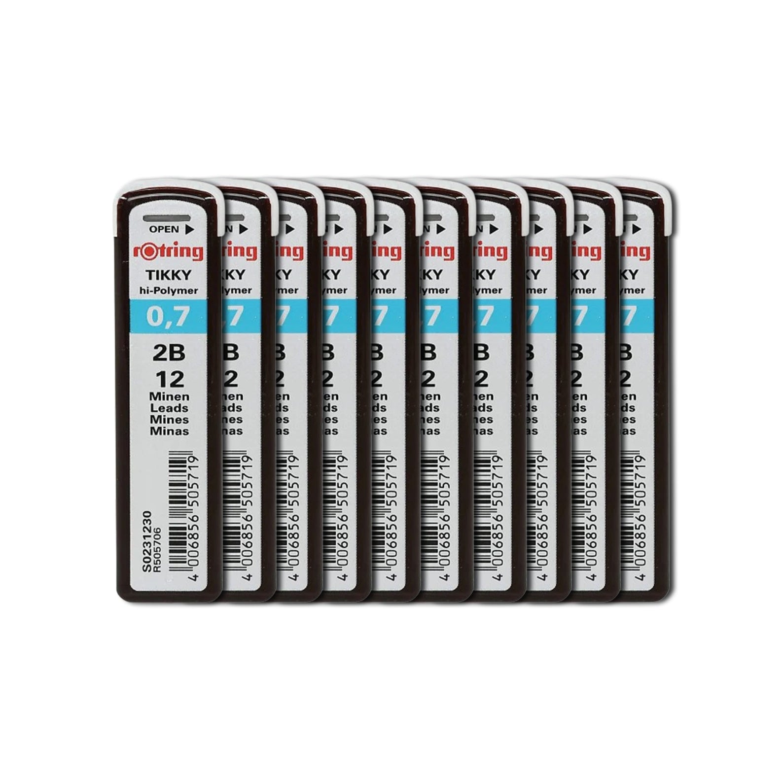 Rotring | Tikky | 0.7MM | 2B Replacement Leads | Pack of 10