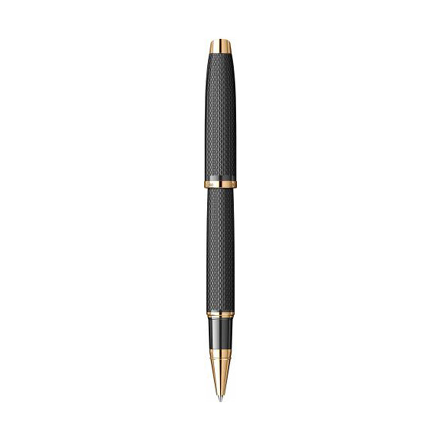 Scrikss | Oscar-390 | Roller Pen | Matt Black with Gold Trim