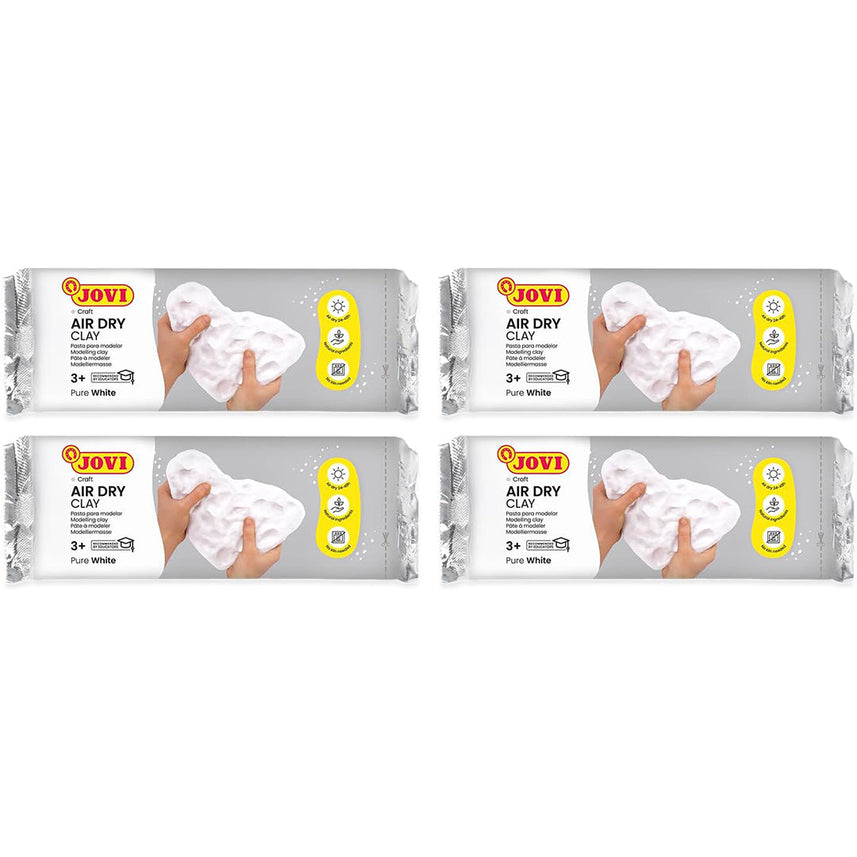 Jovi | Air Dry | Modeling Clay Kit | Set of 4 | White Color | (P86/4)