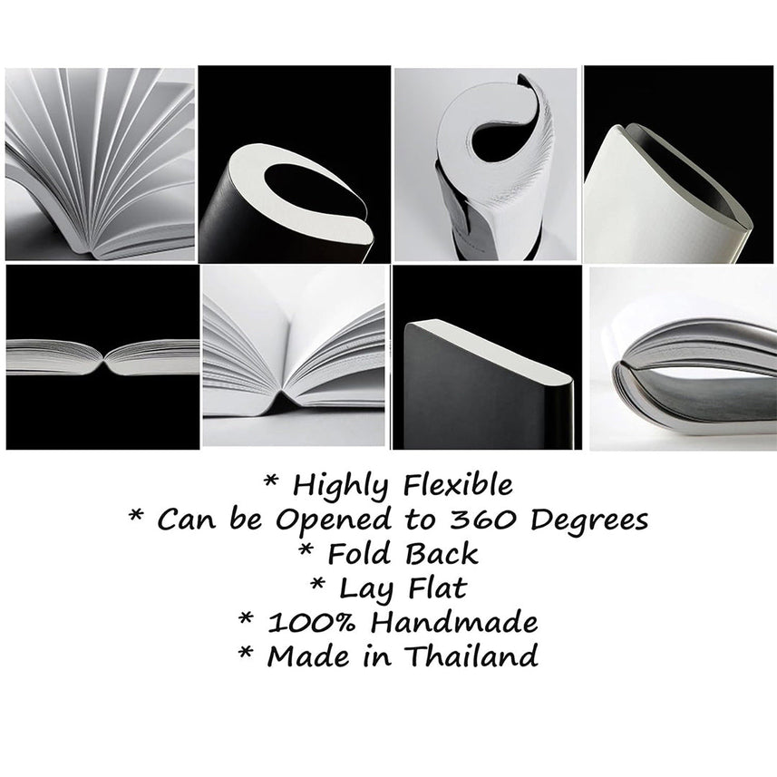 Zequenz B6 Size Notebook Set Pack of 4 Ruled Lined Paper 120 Pages Each 80GSM 360 Degree Flexibility 100% Handmade Fountain Pen Friendly POP Series Pink Orange Yellow Purple