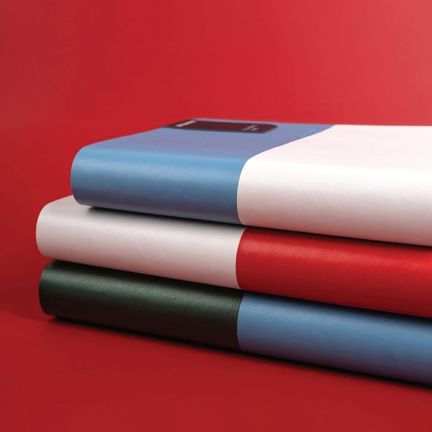 Zequenz A6 Ruled Notebook – ARCTIC SKY | 200 Sheets, 70 GSM | Soft Cover, 360° Flexible Binding |Handmade| Ideal for Journaling & Note-Taking |Basic+ Series