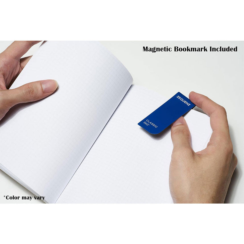 Zequenz A6- Size Matte Gold Notebook Ruled Acid Free Paper 256 Pages 70GSM 360 Degree Flexibility 100% Handmade PU and White paper Galaxy Series Bookmark Included