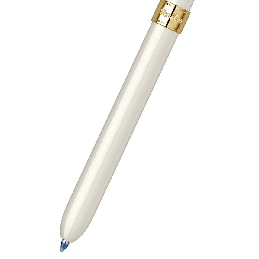 Scrikss | Trio 93 | Multi Function Pen | Ivory Gold-GT