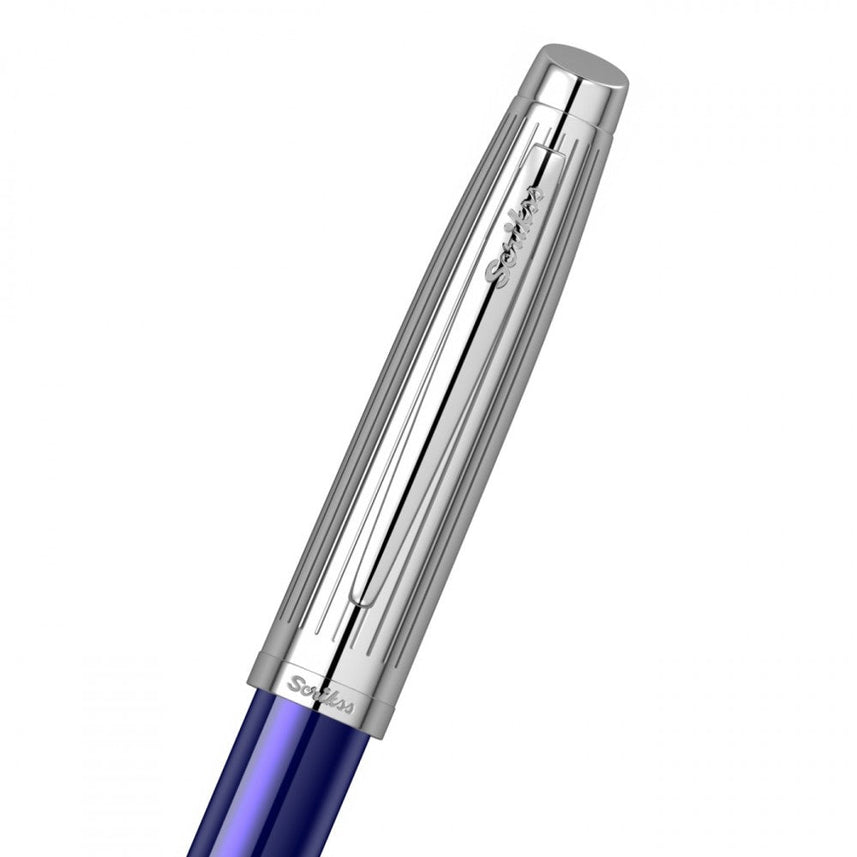 Scrikss | Oscar 39 | Rollerball Pen | Blue Chrome-CT