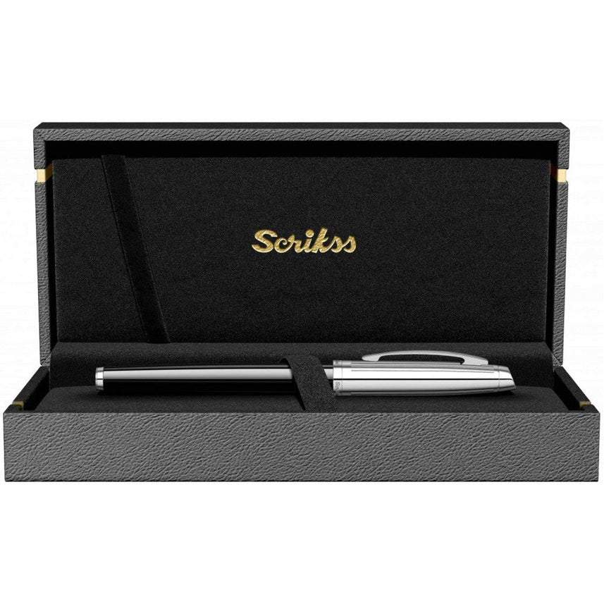 Scrikss | Oscar 39 | Rollerball Pen | Black Chrome-CT