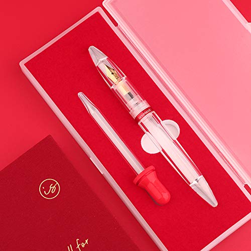 Moonman M2 Acrylic Clear Transparent Eyedropper filled Fountain Pens
