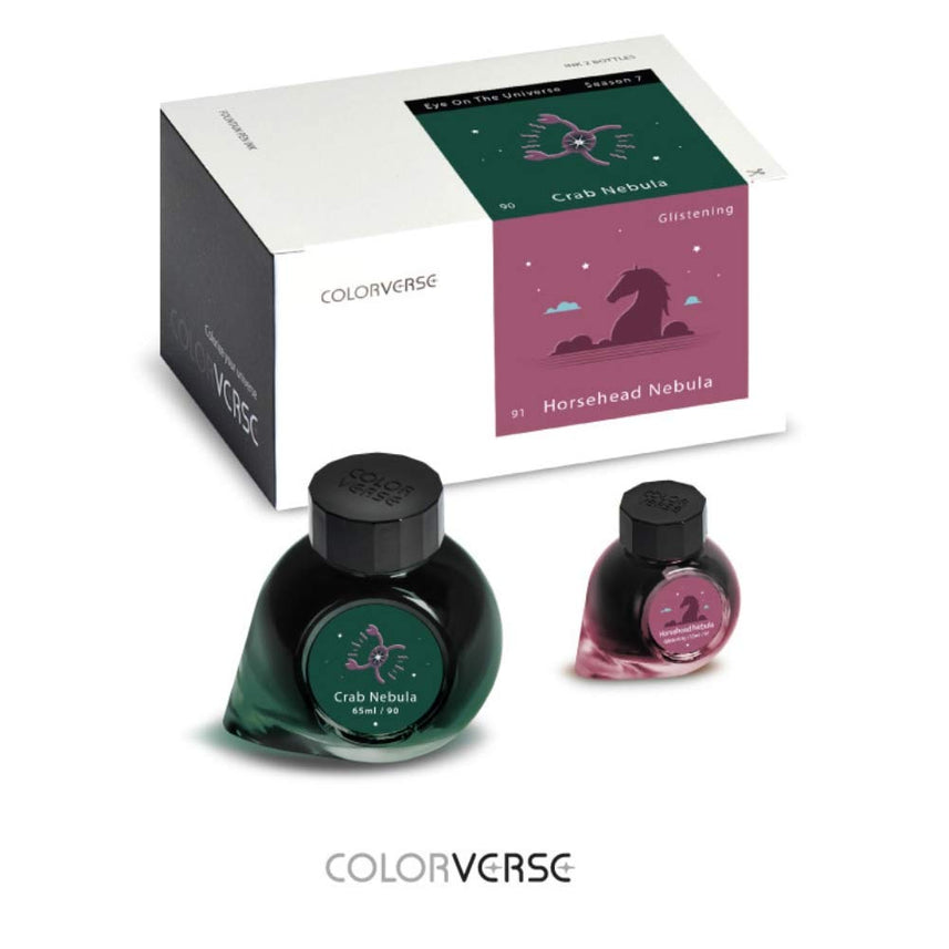 Colorverse Eye On The Universe Crab Nebula & Horsehead Nebula Fountain Pen Ink – 65ml & 15ml Set