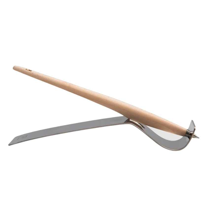 Pininfarina Forever Piuma Ballpoint Pen – Maple Wood with Stainless Steel Desk Stand