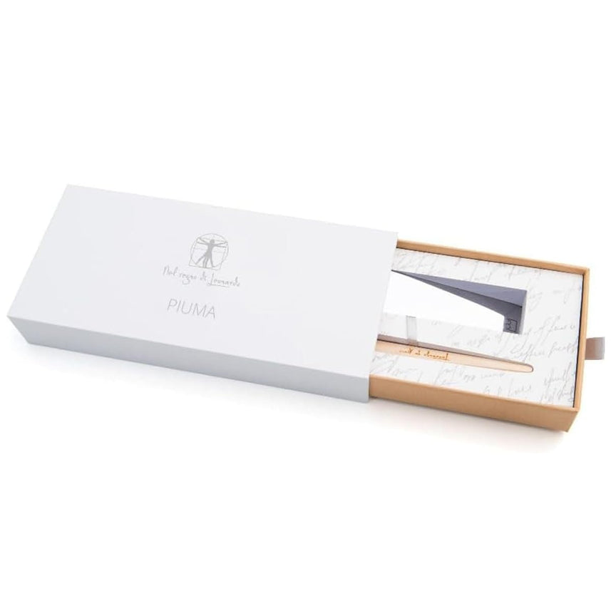 Pininfarina Forever Piuma Ballpoint Pen – Maple Wood with Stainless Steel Desk Stand