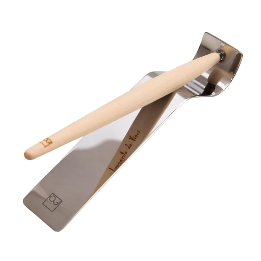 Pininfarina Forever Piuma Ballpoint Pen – Maple Wood with Stainless Steel Desk Stand