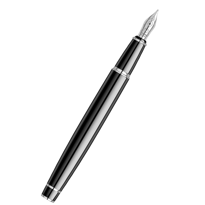 Scrikss Noble 35 Medium Nib Fountain Pen - Black CT