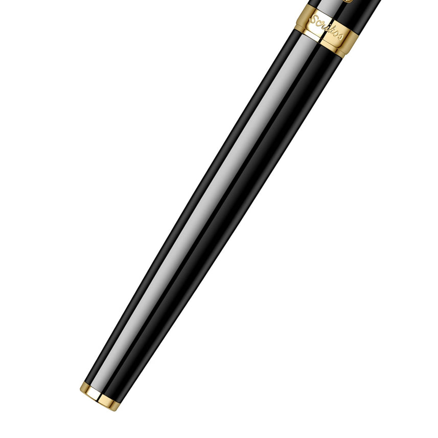 Scrikss Honour 38 Medium Nib Fountain Pen - Black GT