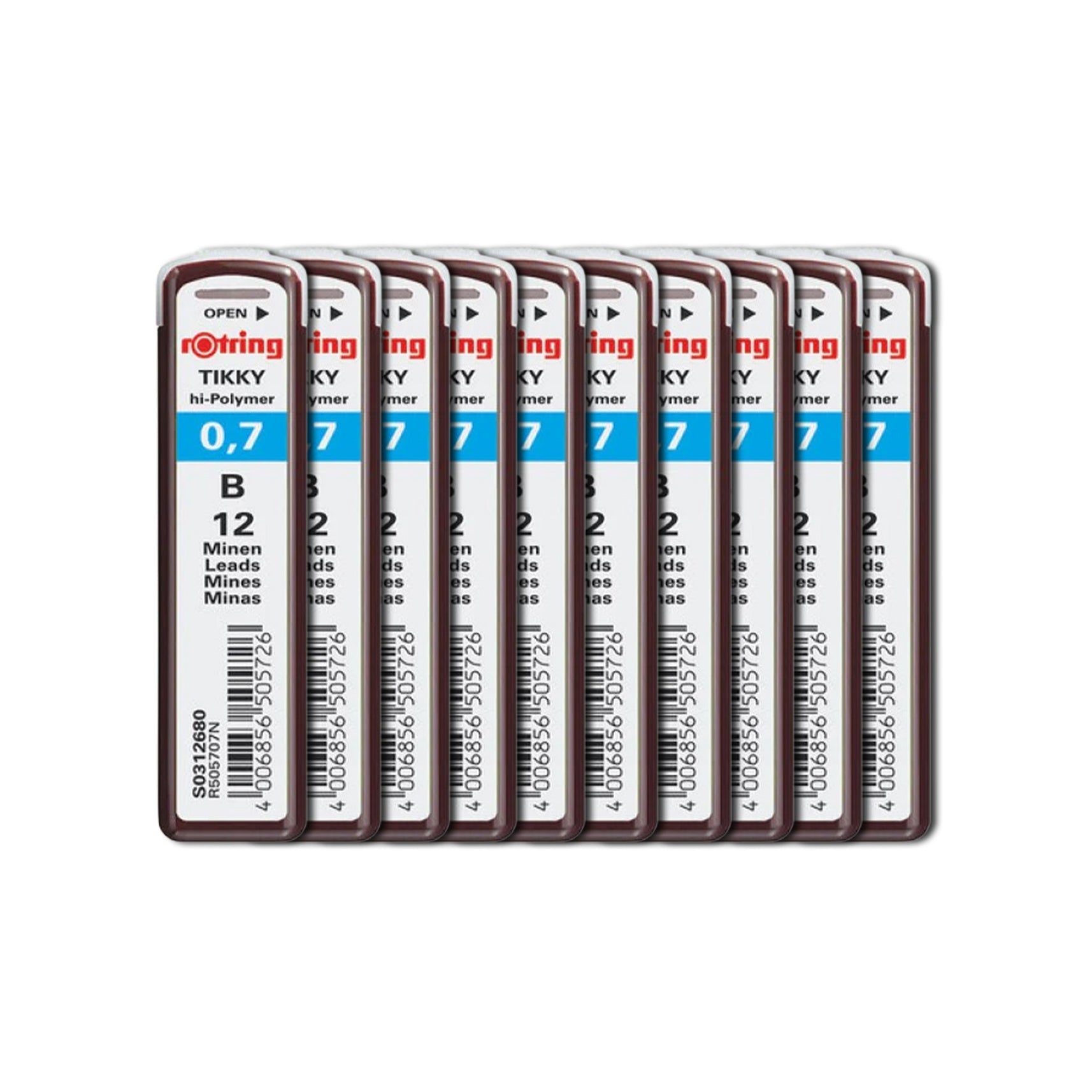 Rotring | Tikky | 0.7MM | B Replacement Leads | Pack of 10