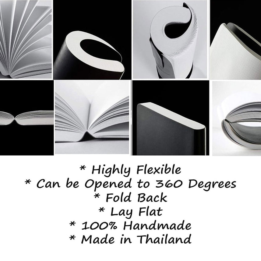 Zequenz A6- Size Matte Gold Notebook Ruled Acid Free Paper 256 Pages 70GSM 360 Degree Flexibility 100% Handmade PU and White paper Galaxy Series Bookmark Included