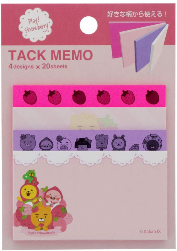 Sun-Star Stationery Little Friend Block Sticky Notes Strawberry S2828952