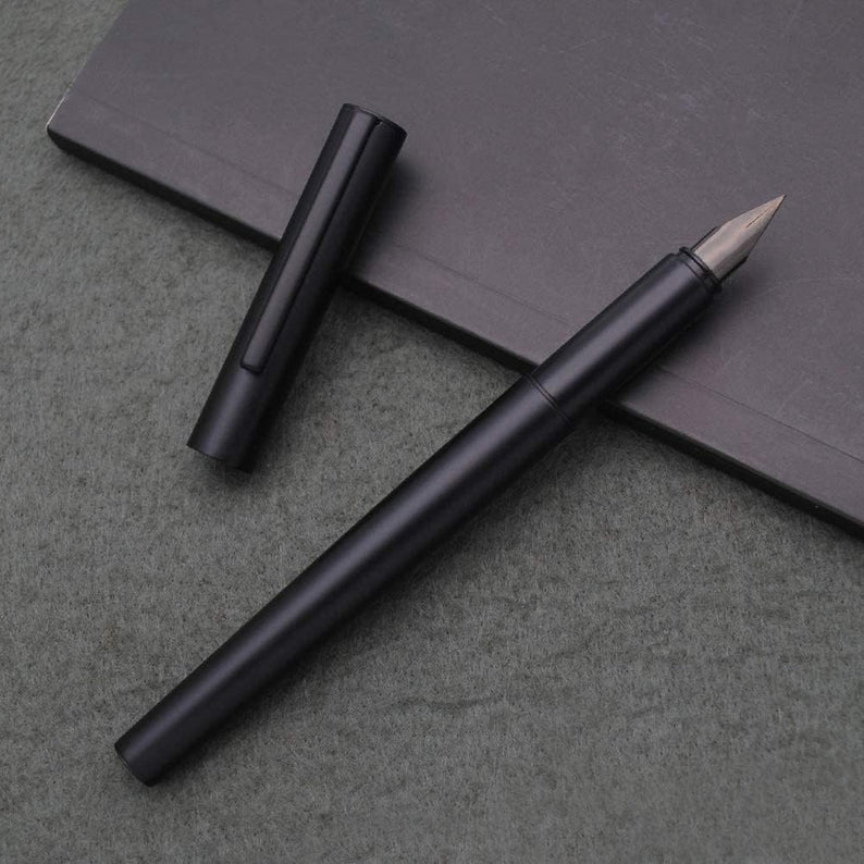 Jinhao 35 Series Fountain Pen (Matte Black) – Extra Fine, Fine, and Medium Nib Options