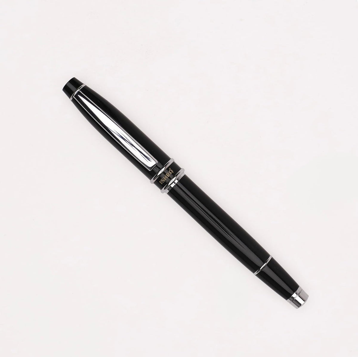 ISHRA Chrome Trim Roller Ball Pen – Blue Ink
