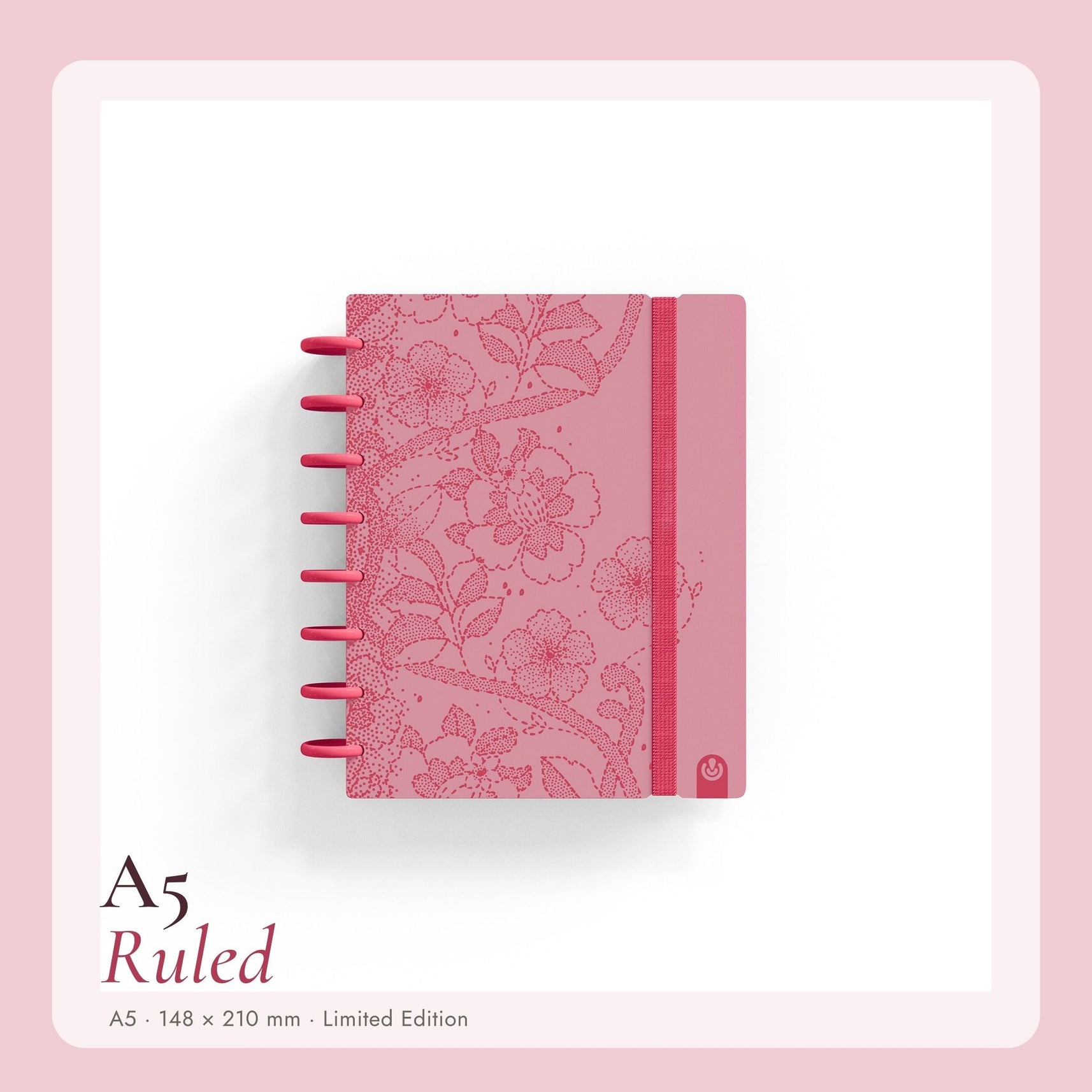 Carchivo Ingeniox A5 Ruled Notebook Limited Edition - Pink