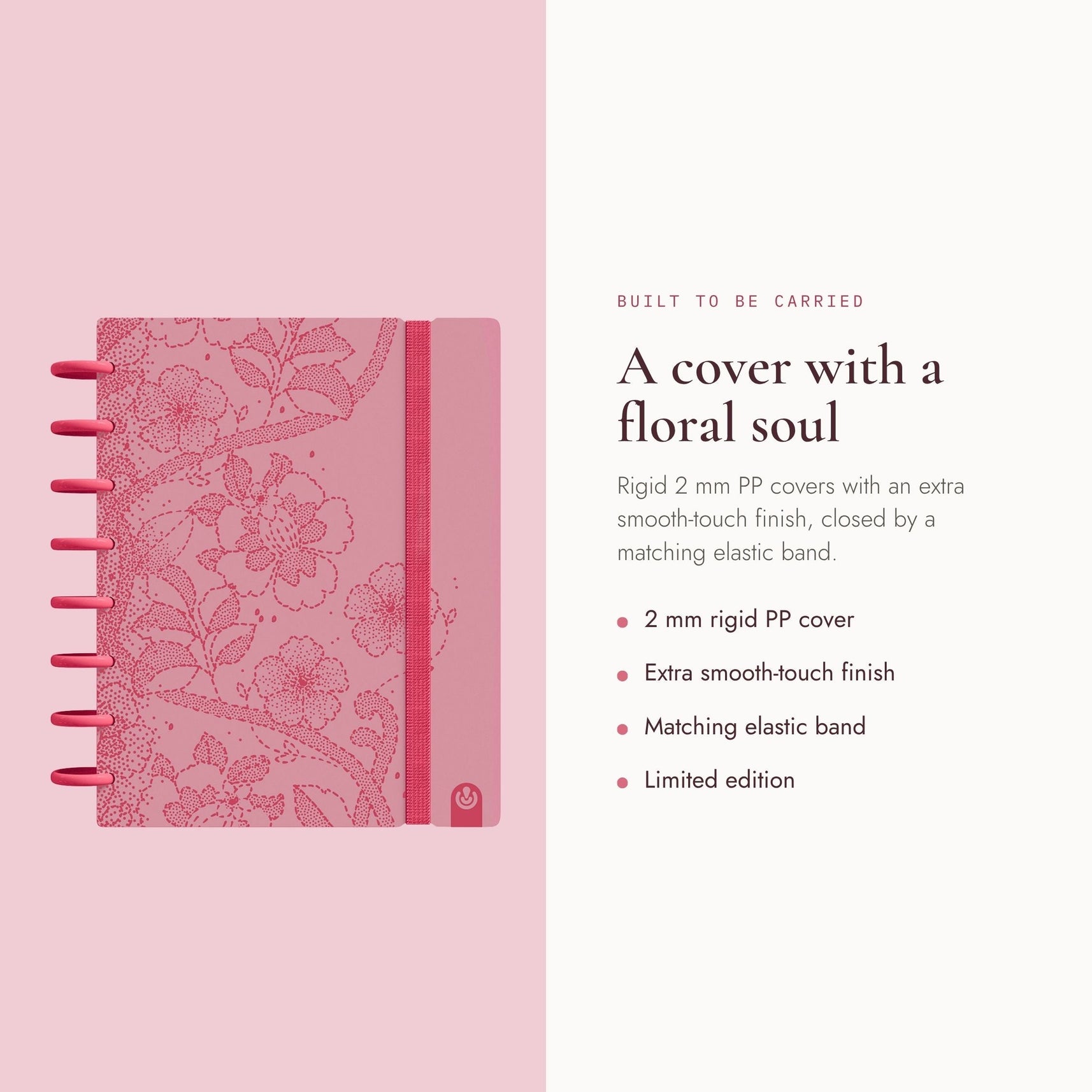 Carchivo Ingeniox A5 Ruled Notebook Limited Edition - Pink