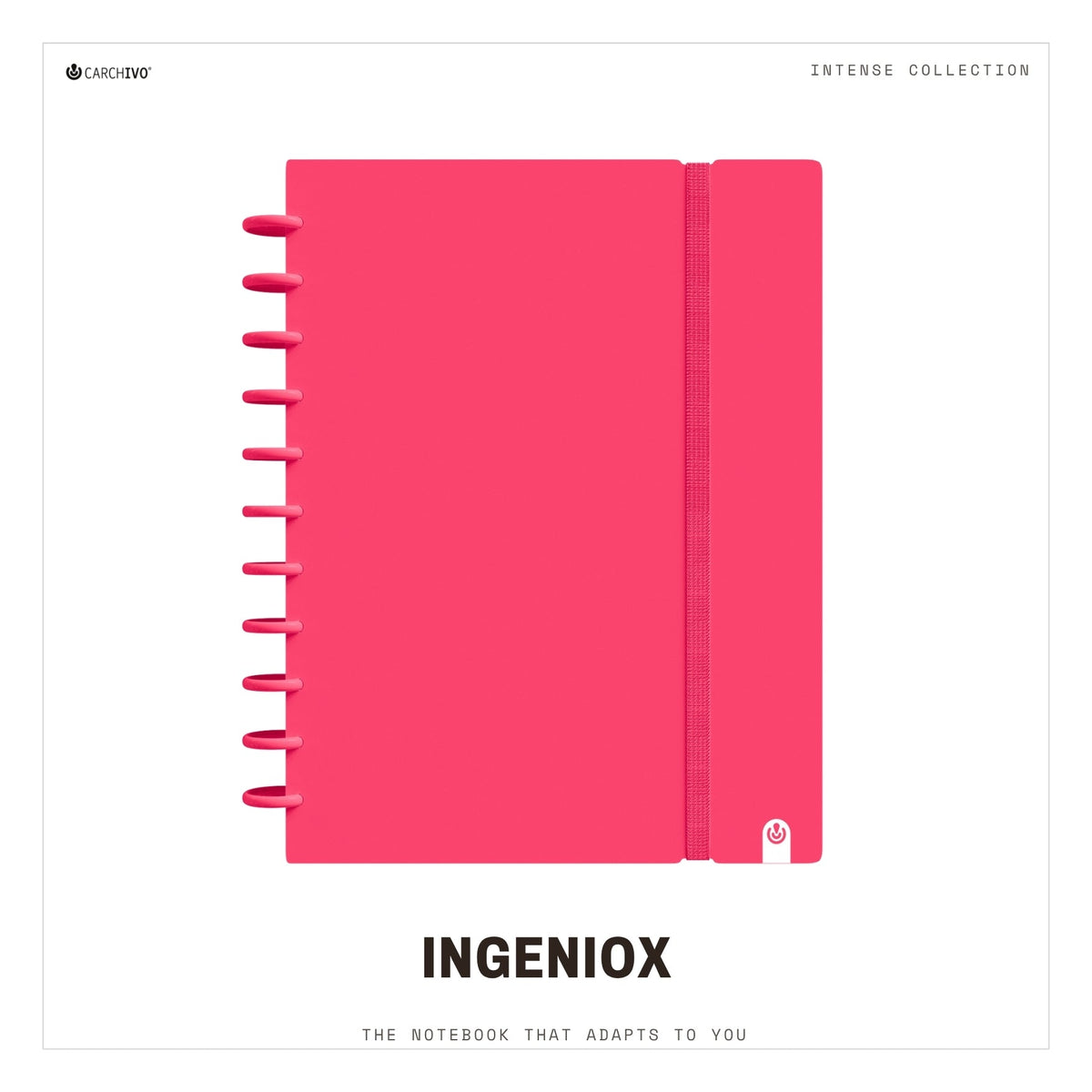 Carchivo Ingeniox A4 Ruled Notebook Intense - Red