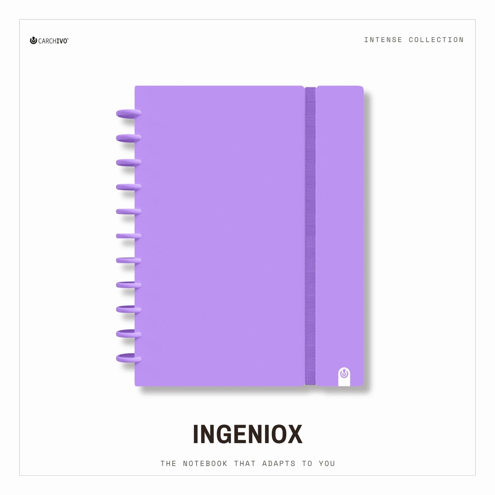 Carchivo Ingeniox A4 Ruled Notebook Intense - Violet