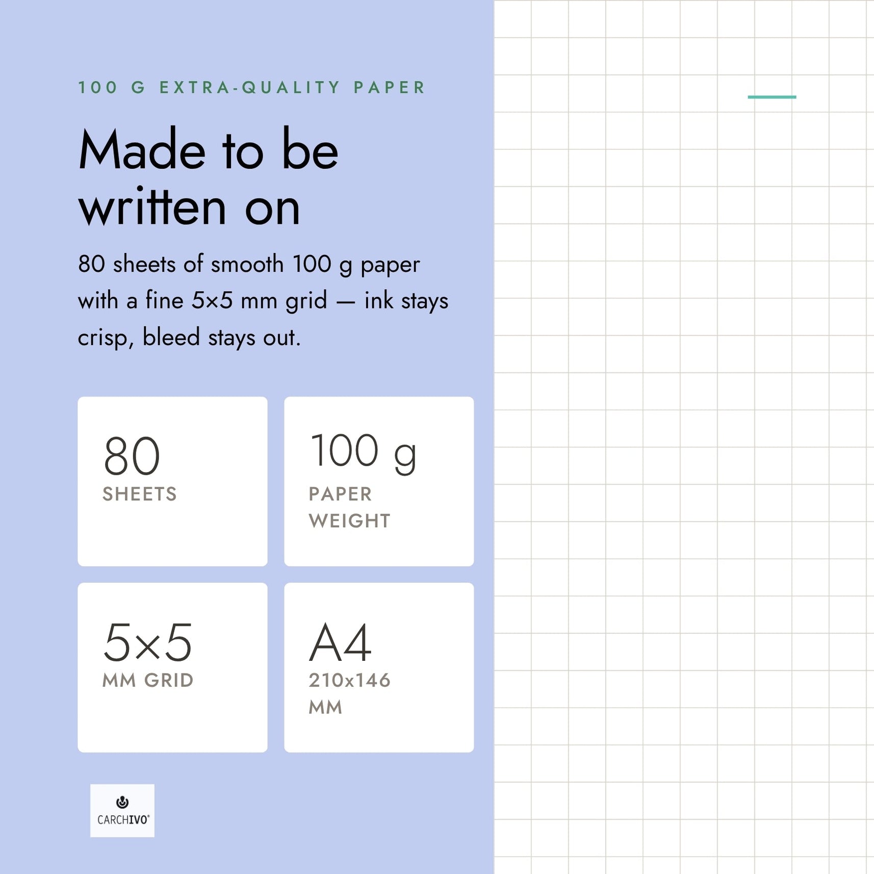 Carchivo Ingeniox A4 Gridded Notebook 