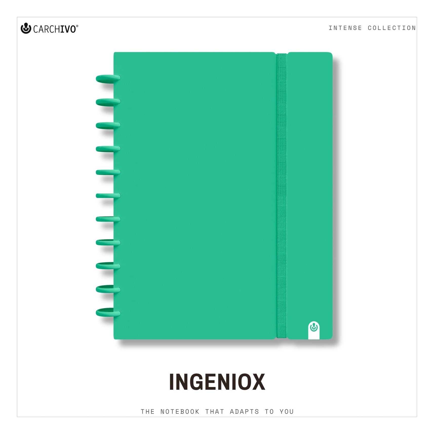 Carchivo Ingeniox A4 Gridded Notebook Intense - Green