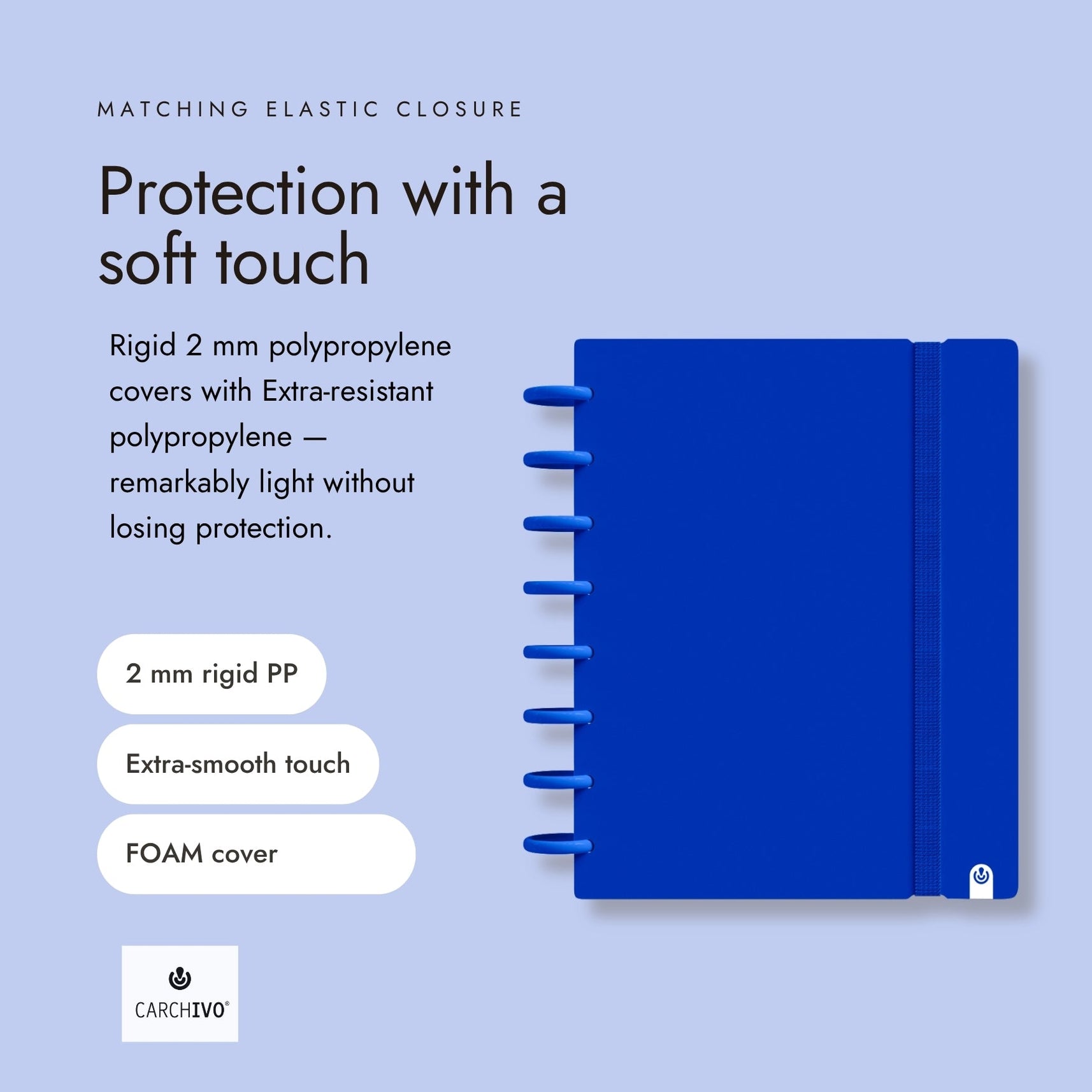 Carchivo Ingeniox A5 Ruled Notebook Intense - Blue