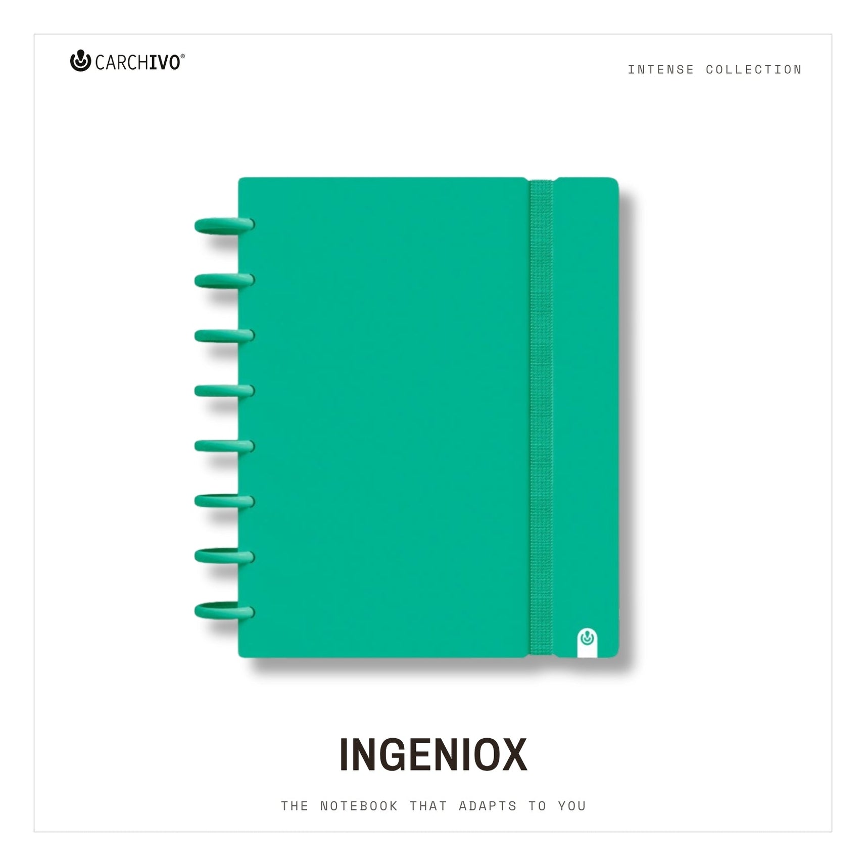 Carchivo Ingeniox A5 Ruled Notebook Intense - Green