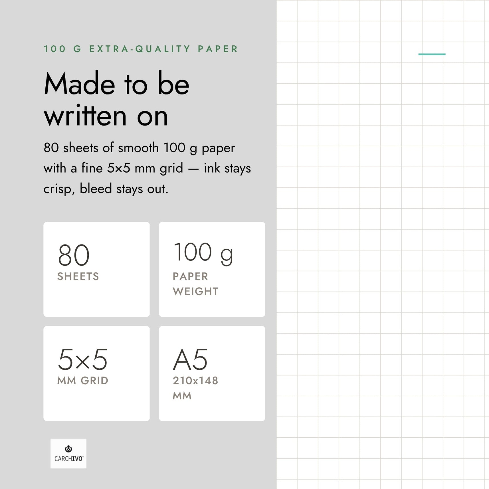 Carchivo Ingeniox A5 Gridded Notebook Intense