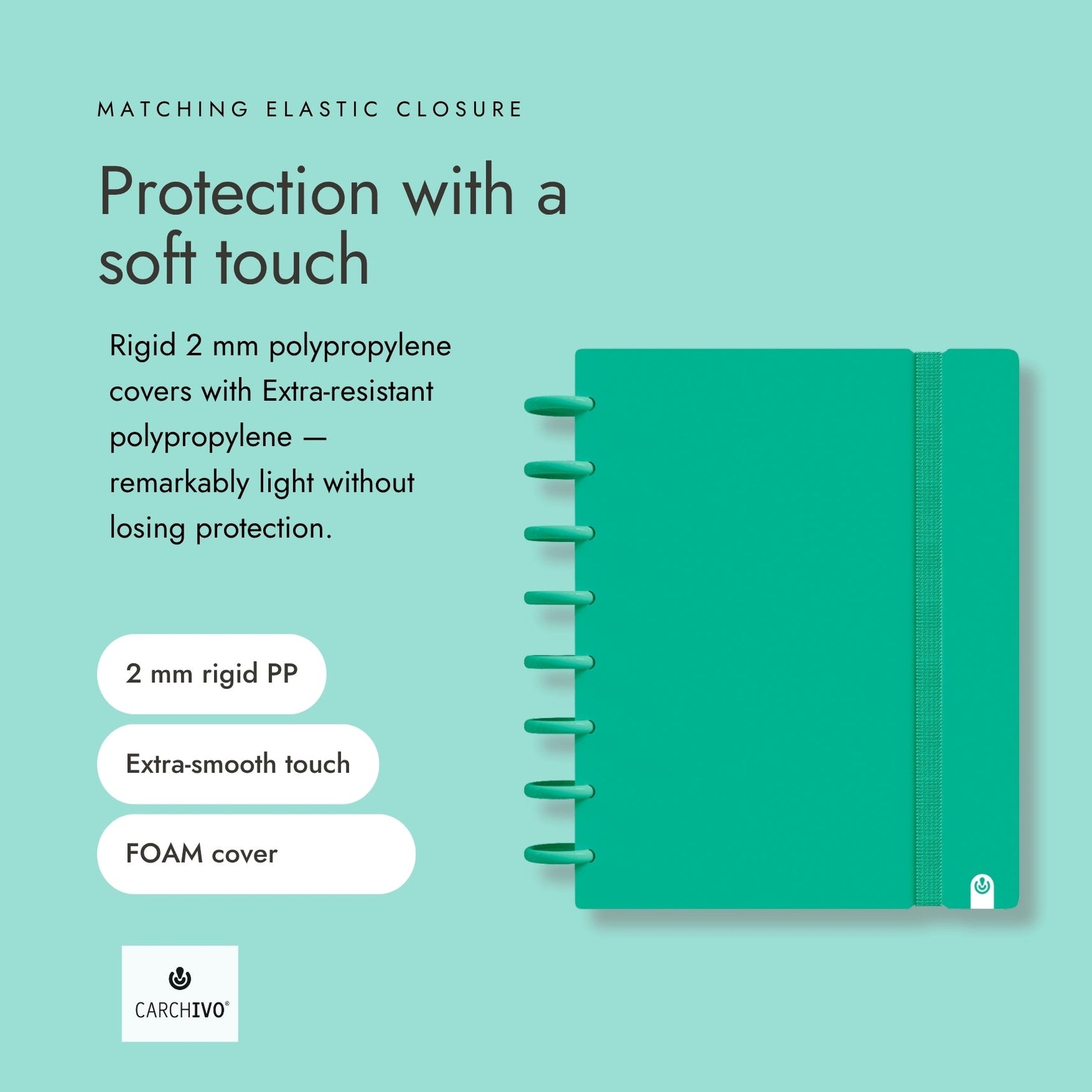 Carchivo Ingeniox A5 Gridded Notebook Intense - Green