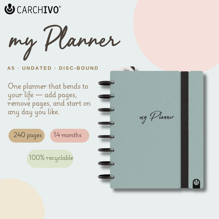 Carchivo Ingeniox A5 My Planner Classic - Green
