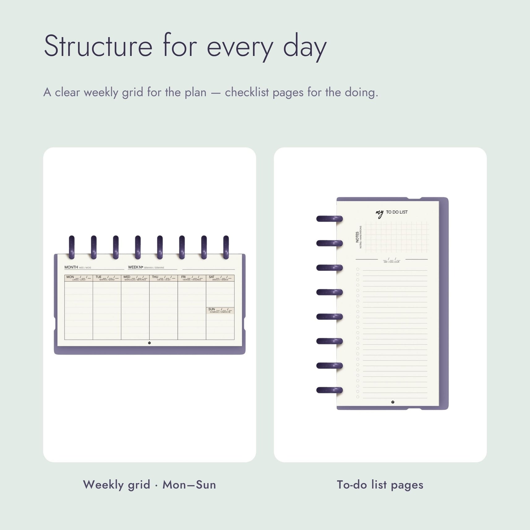 Carchivo Ingeniox My Week Planner & Checklist - Green