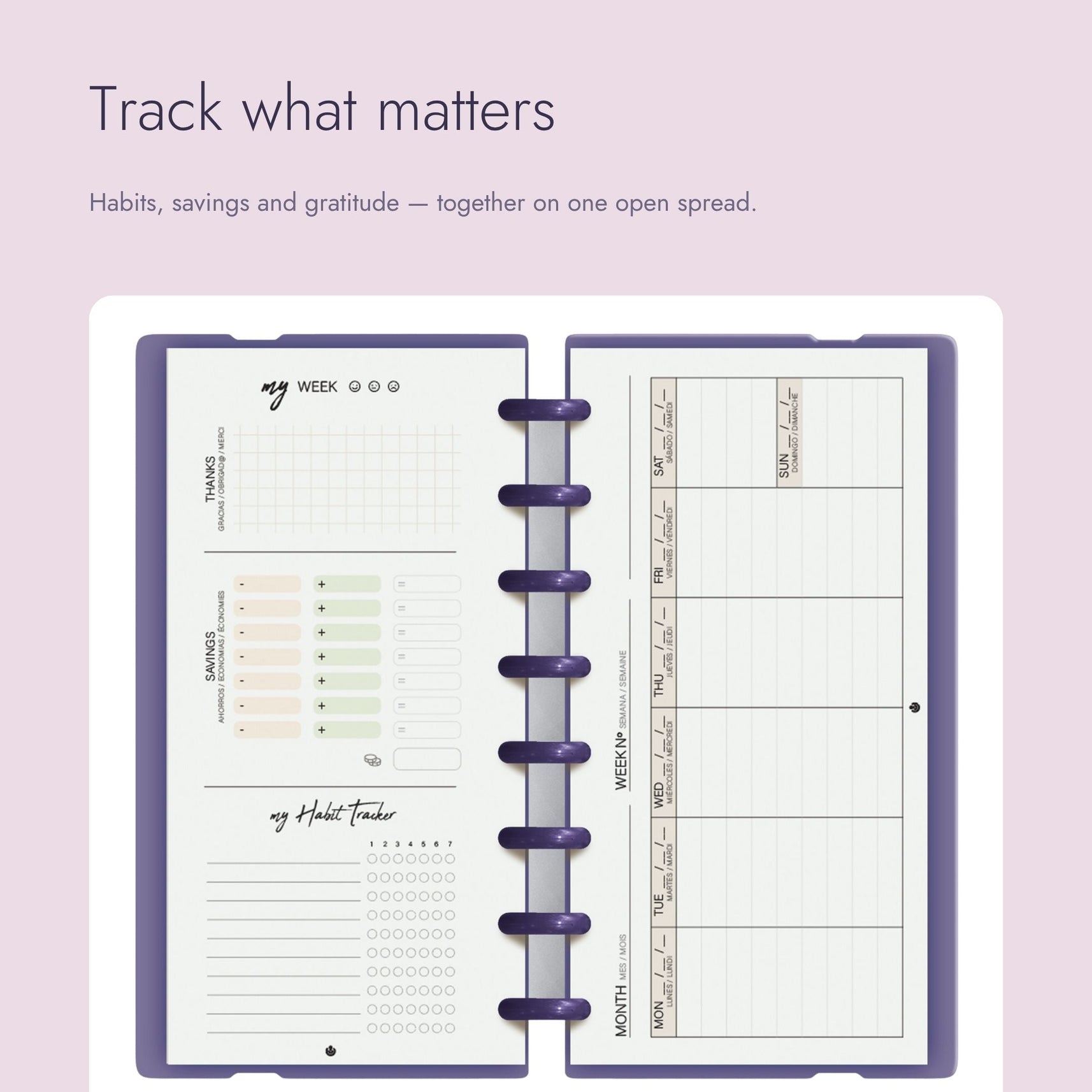 Carchivo Ingeniox My Week Planner & Checklist 