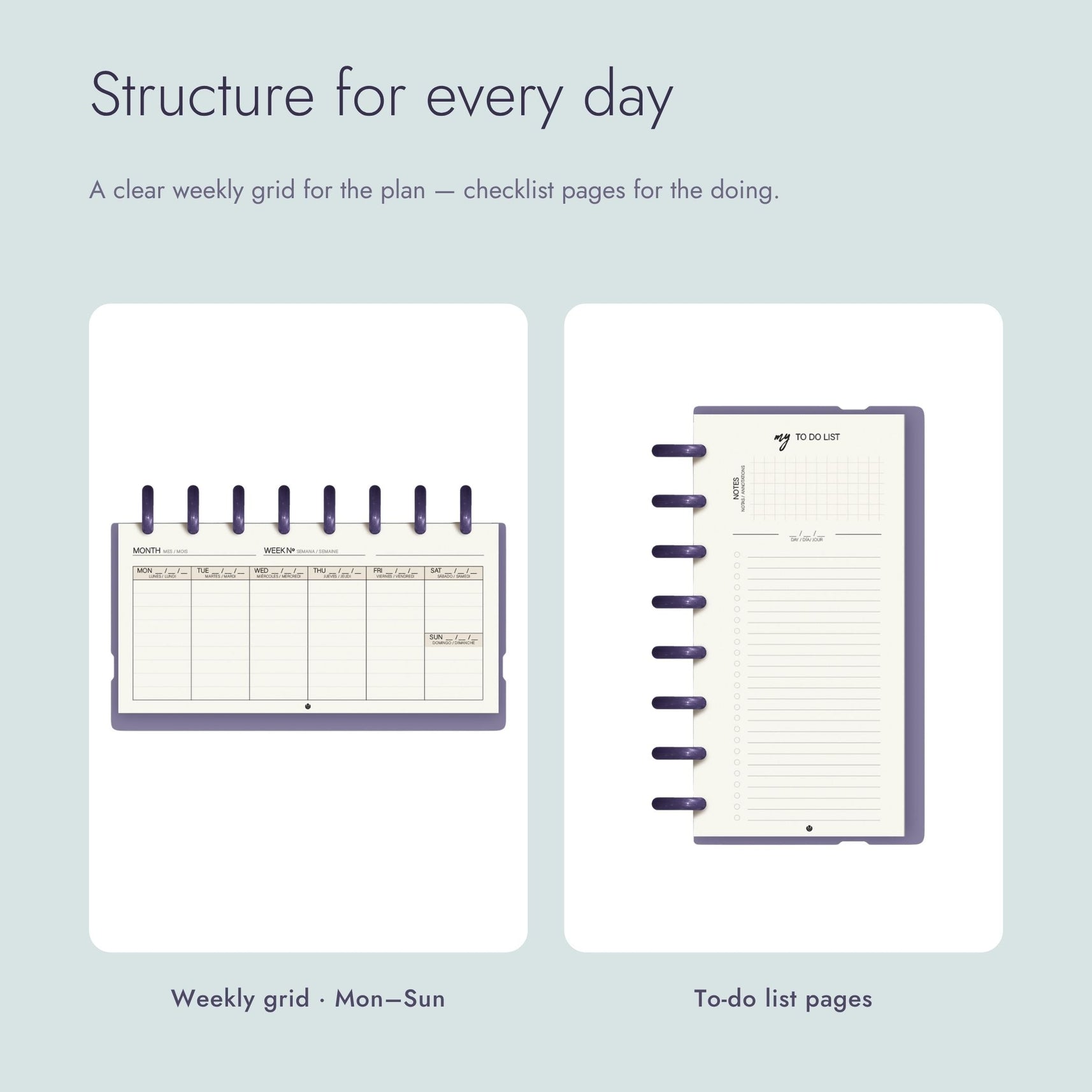 Carchivo Ingeniox My Week Planner & Checklist - Turquoise