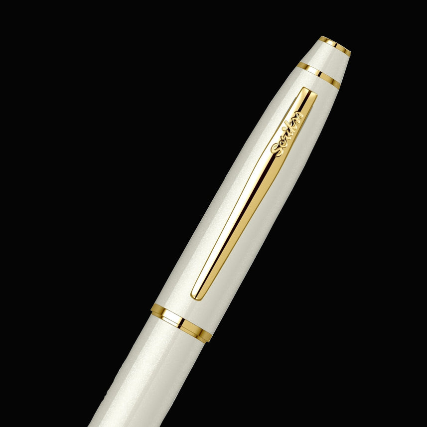 Scrikss Noble 35 Medium nib Fountain Pen - Ivory GT