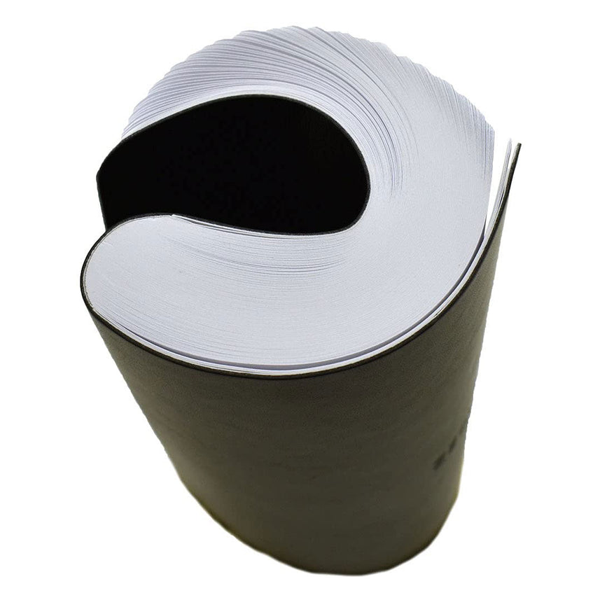 Zequenz B6 Ruled Notebook – Black | Roll-up journal | 200 Sheets, 70 GSM | 360° Flexible Soft Cover| Classic Signature Series