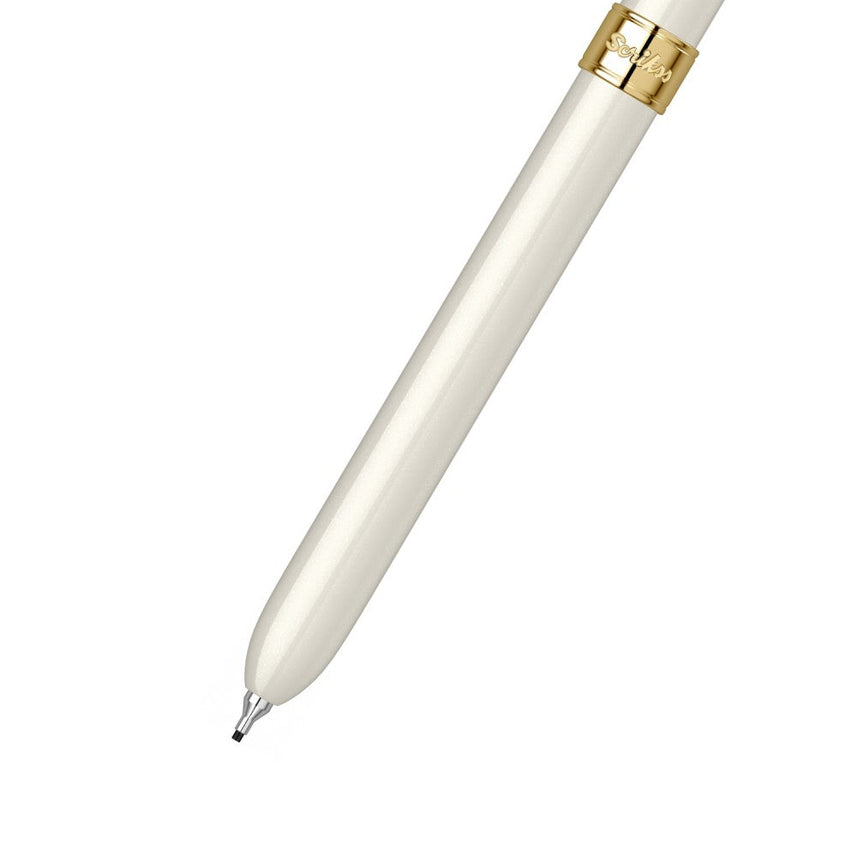 Scrikss | Trio 93 | Multi Function Pen | Ivory Gold-GT
