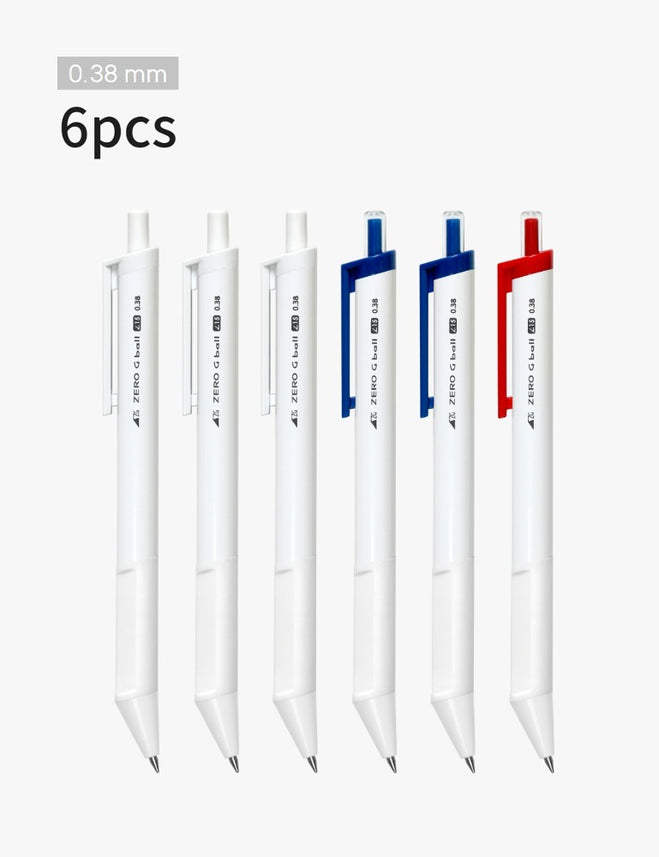 Zero G Tec | Ballpoint Pen | 15° | 0.38mm | Multi-Pack
