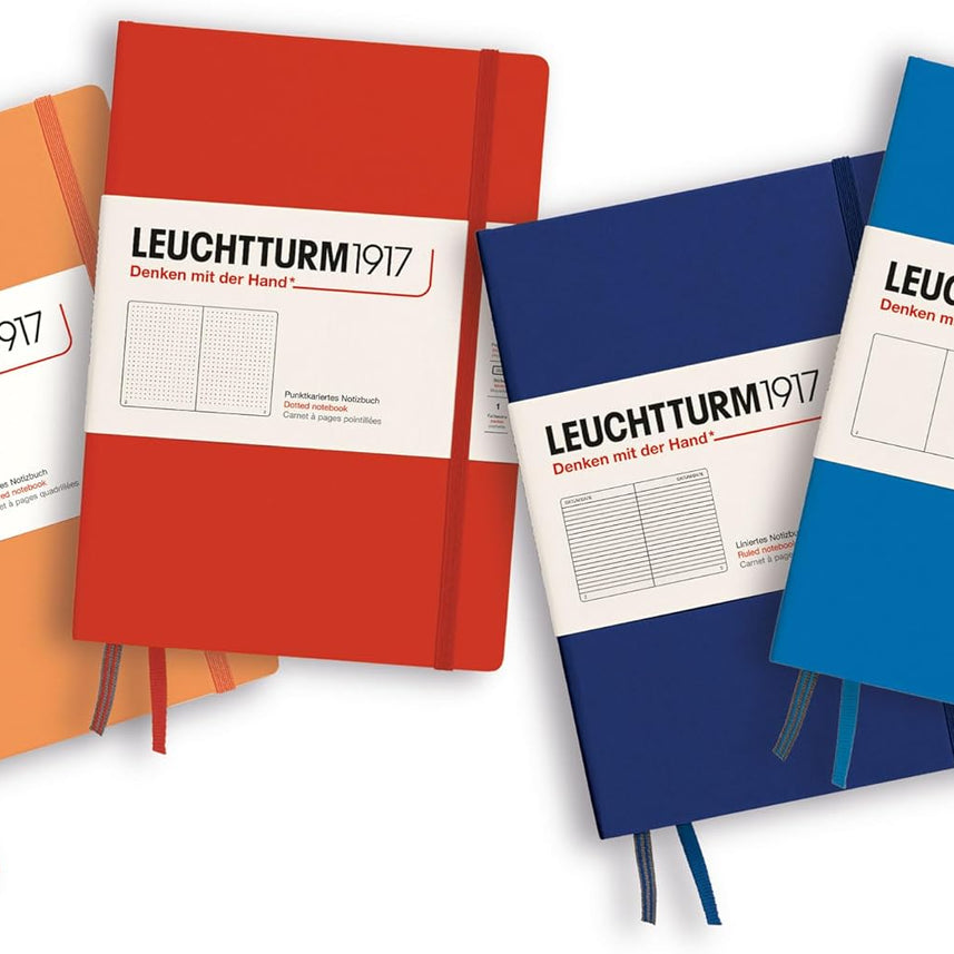 LEUCHTTURM1917 Hardcover Notebook Medium (A5), Ruled, 251 Pages - Ink