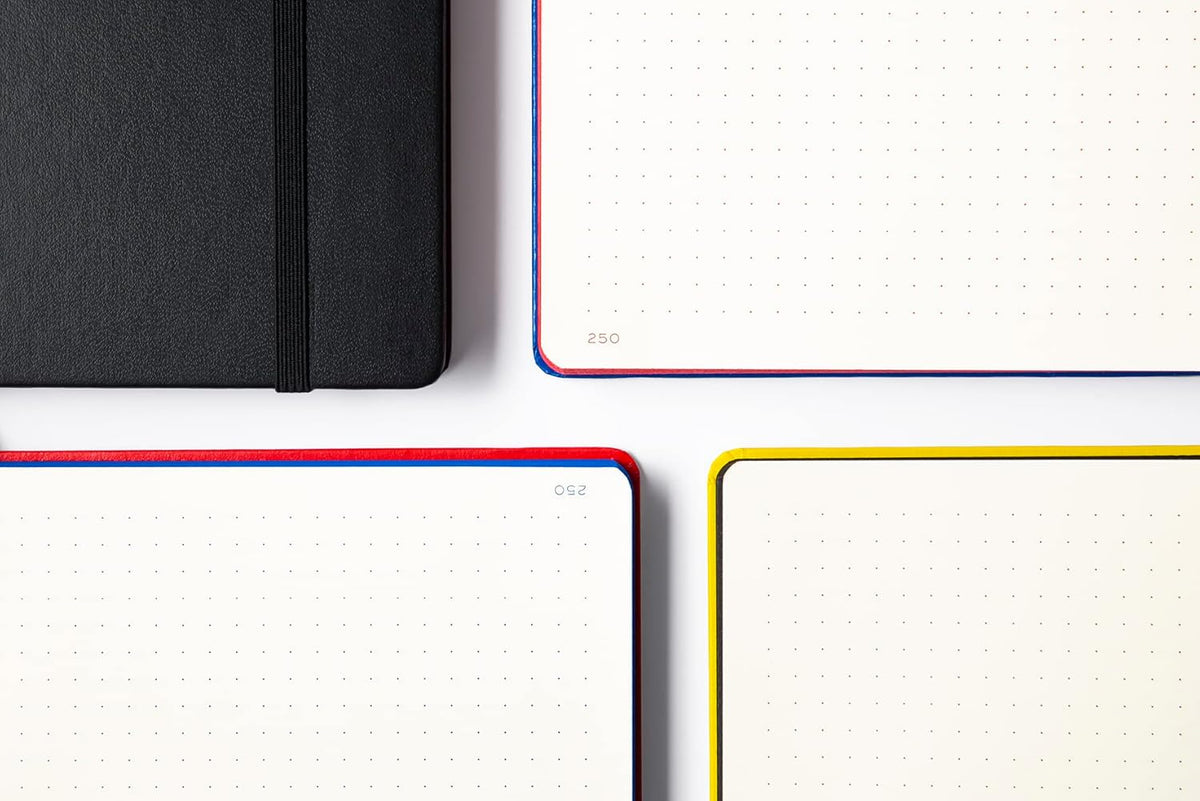 LEUCHTTURM1917 Bauhaus Edition Hardcover Notebook Medium (A5), Dotted, 251 Pages - Black