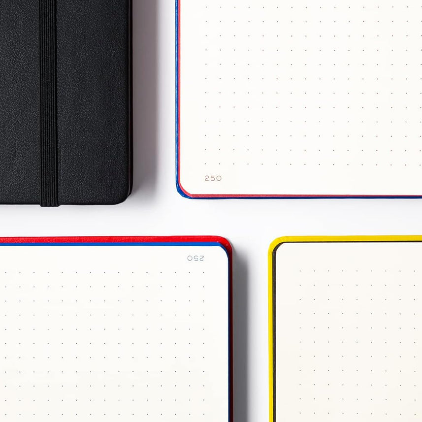 LEUCHTTURM1917 Bauhaus Edition Hardcover Notebook Medium (A5), Dotted, 251 Pages - Lemon