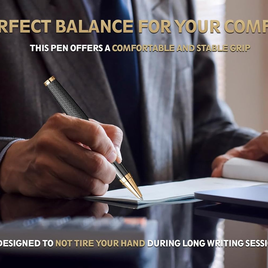 Scrikss Oscar 390 Rollerball Pen - Matt Black GT