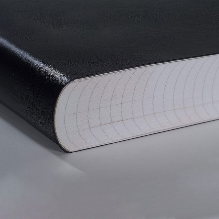 Zequenz B6 Ruled Notebook – Black | Roll-up journal | 200 Sheets, 70 GSM | 360° Flexible Soft Cover| Classic Signature Series