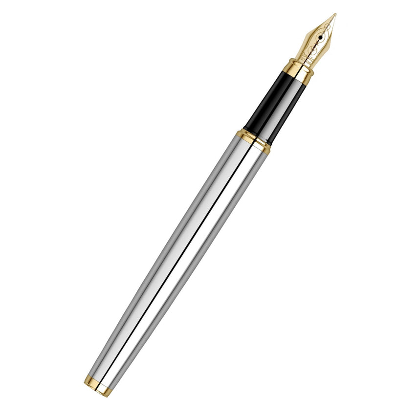 Scrikss Oscar 39 Medium Nib Fountain Pen - Chrome GT