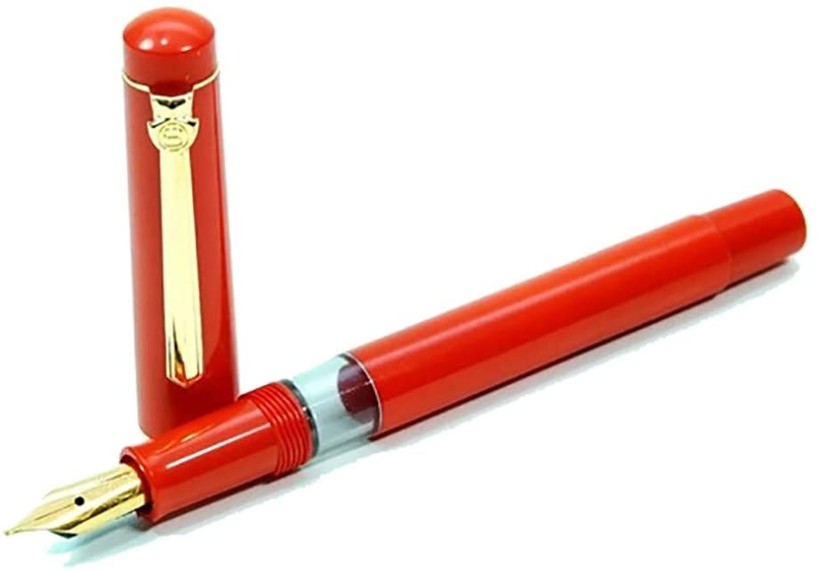 Scrikss 419 Medium Nib Fountain Pen - Red GT